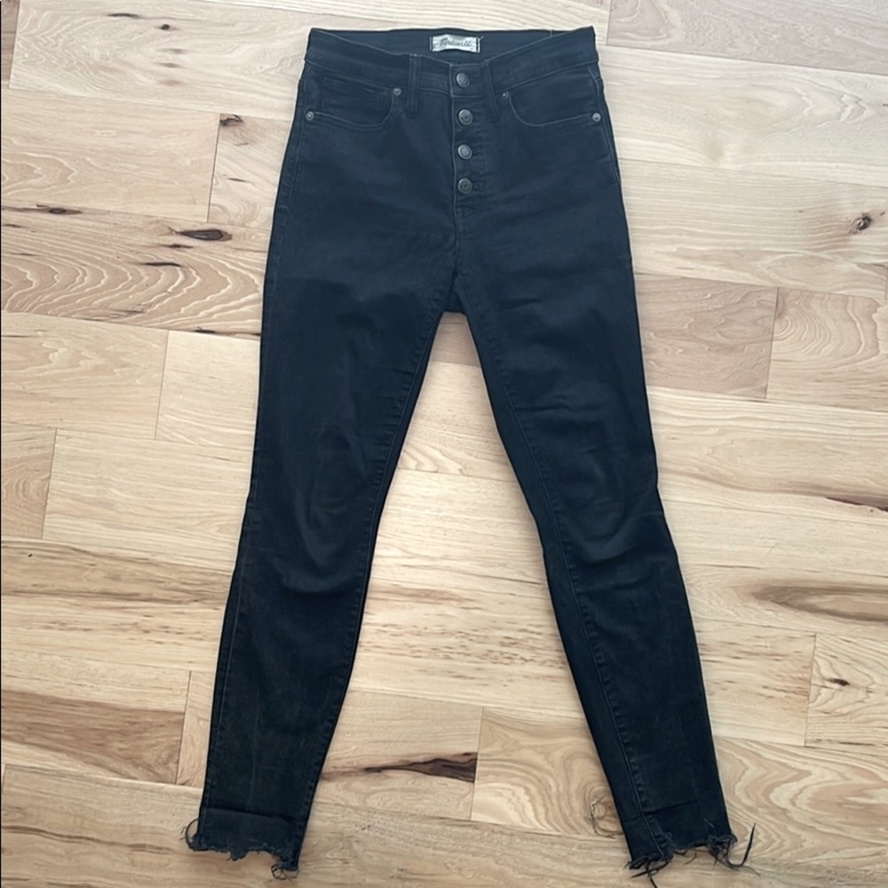 Madewell Black Jeans - 9” High Rise Skinny